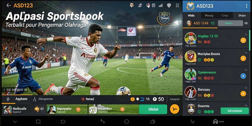 Tampilan gameplay menarik dari aplikasi Sportsbook ASD123.