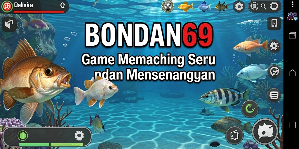 Screenshot gameplay BONDAN69 menampilkan momen memancing yang mendebarkan.