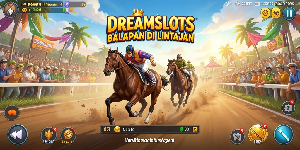 Tampilan gameplay balapan yang mendebarkan dan penuh aksi.