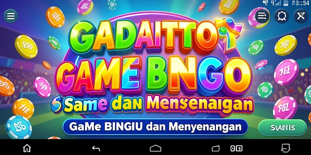 Tampilan gameplay seru GADAITOTO dengan tema Bingo yang menarik.