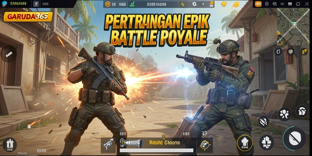 Gameplay intens di medan pertempuran GARUDA365.