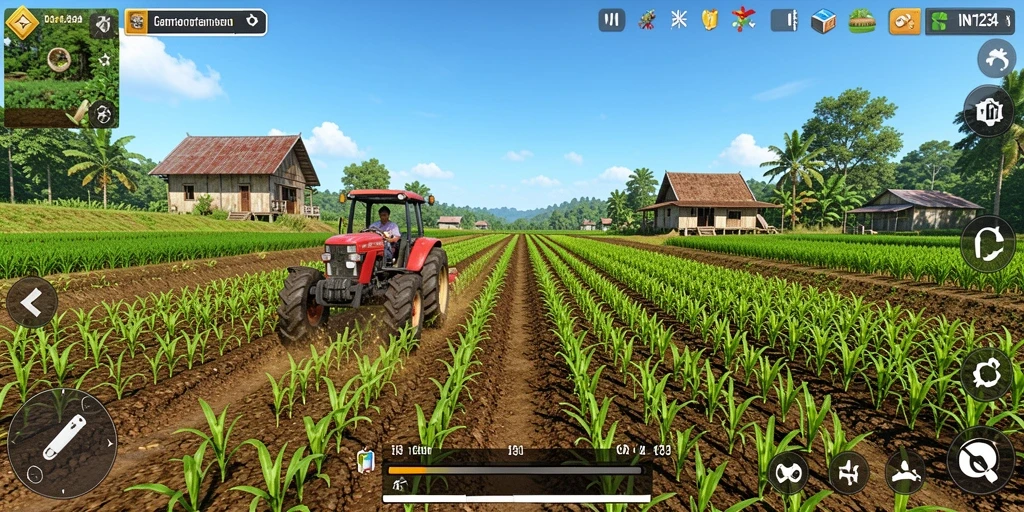 Gameplay seru di dunia pertanian IN1234.