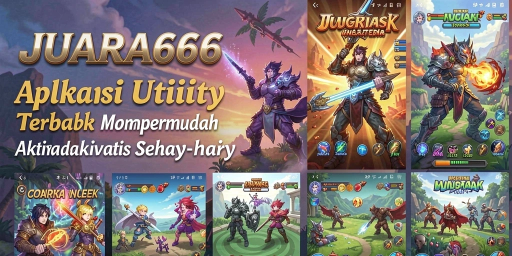Tampilan antarmuka aplikasi JUARA666 yang intuitif dan modern.