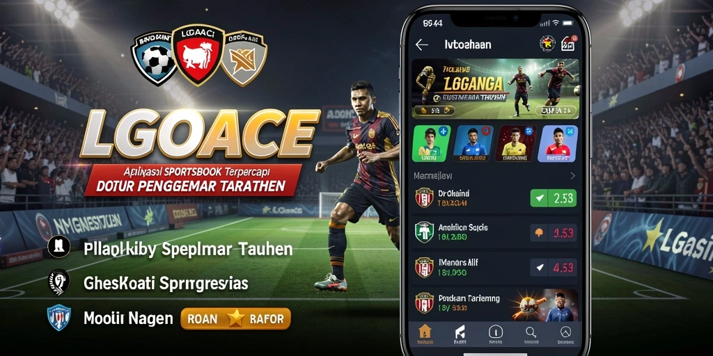 Screenshot LGOACE menampilkan antarmuka taruhan olahraga yang menarik.