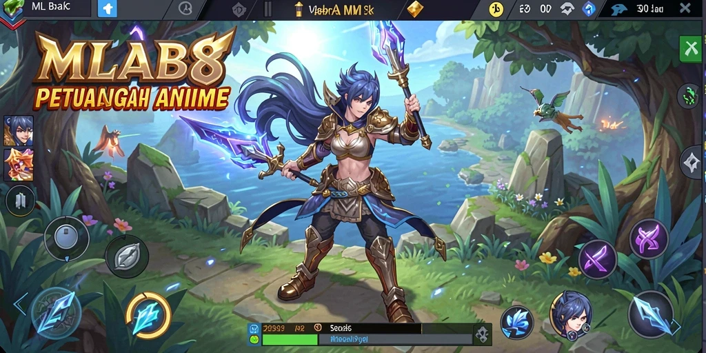 Gameplay seru MLBB8 dengan karakter Anime menarik.