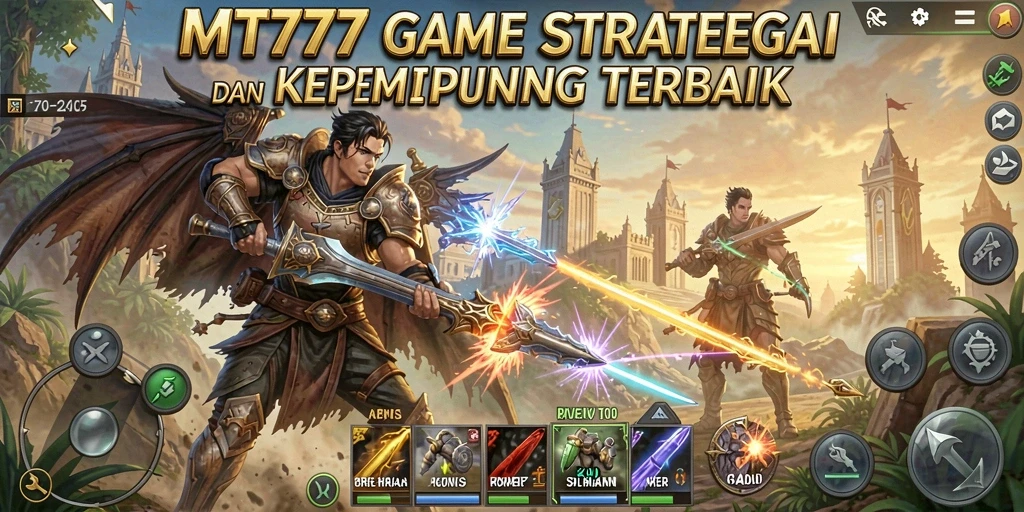 Tampilan gameplay MT777 yang menampilkan strategi dan pertempuran.