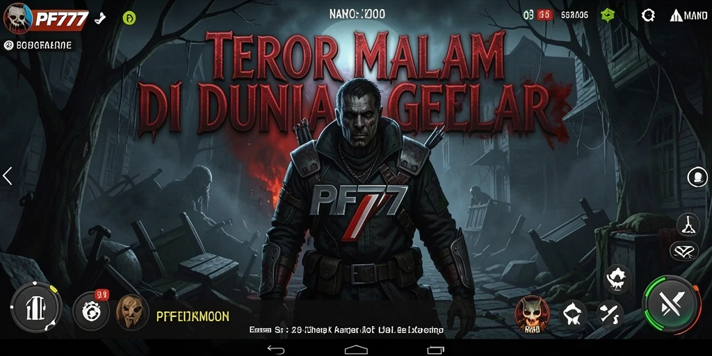 Tampilan gameplay PF777 yang mendebarkan, penuh dengan suasana Horror.