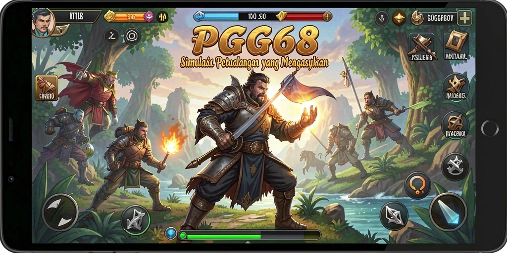 Tampilan gameplay menarik dari PGG68, memperlihatkan aktivitas simulasi yang seru.