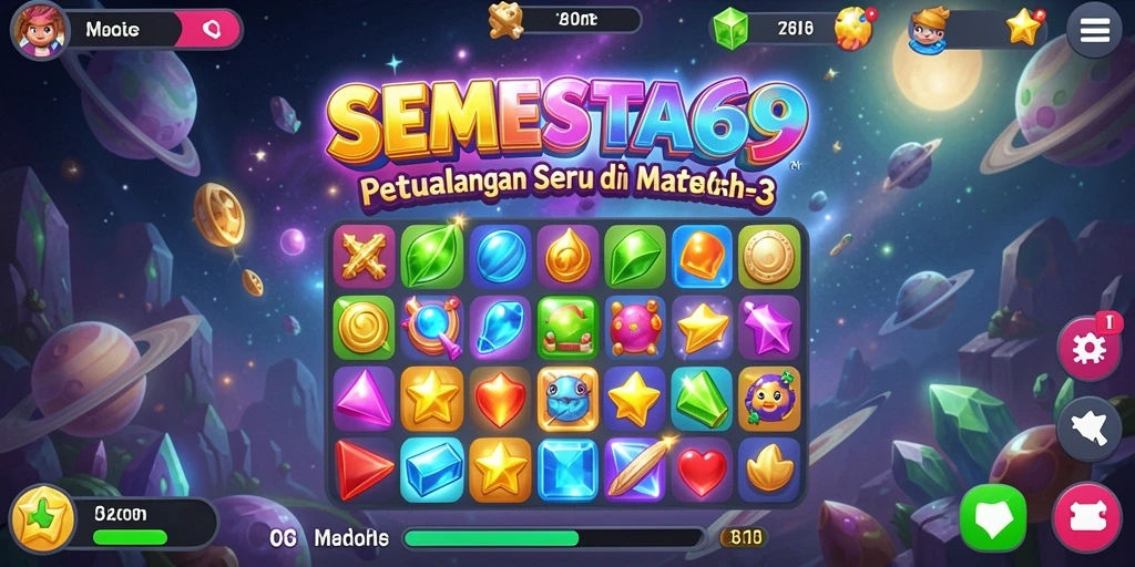 Tampilan menarik dari gameplay SEMESTA69 yang penuh warna.