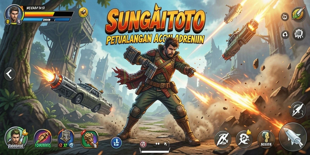 Screenshot gameplay SUNGAITOTO menampilkan aksi seru di level menantang.