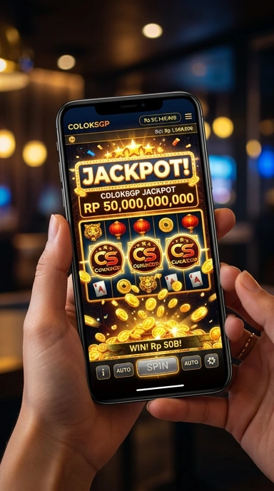 Pengguna sedang mengunduh aplikasi di coloksgp.